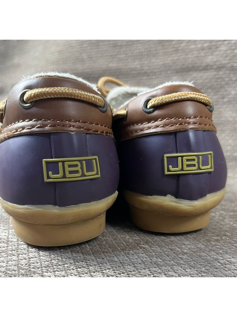 JBU Sport Women’s Purple Gwen Slip On Duck Shoes size size 6 EUC - Picture 8 of 12